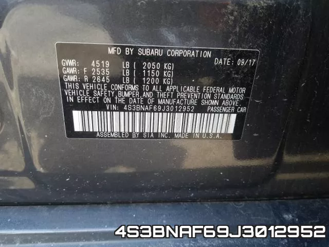 4S3BNAF69J3012952 фото 2
