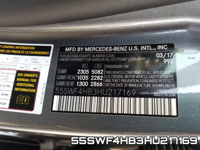 55SWF4HB3HU217169 фото 2