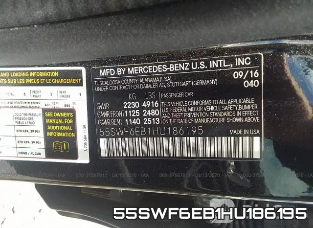 55SWF6EB1HU186195 фото 10
