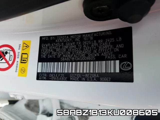 58ABZ1B13KU008605 фото 2