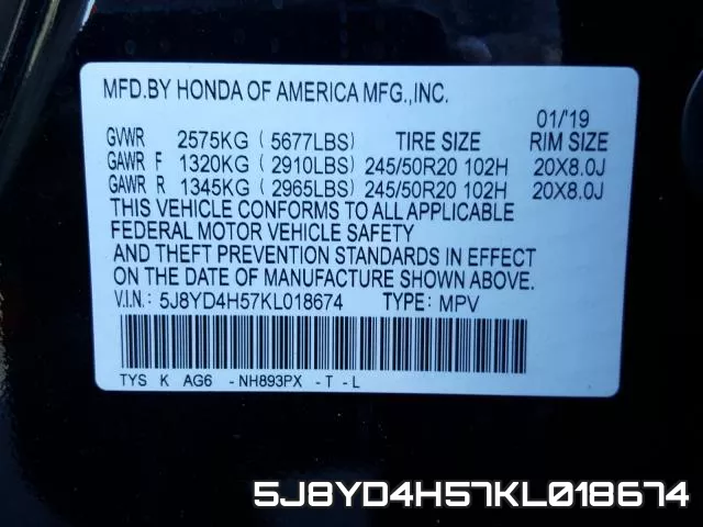5J8YD4H57KL018674 фото 2