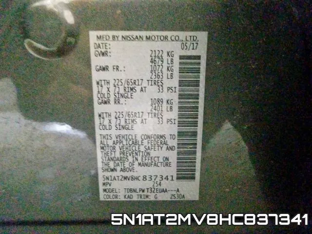 5N1AT2MV8HC837341 фото 2