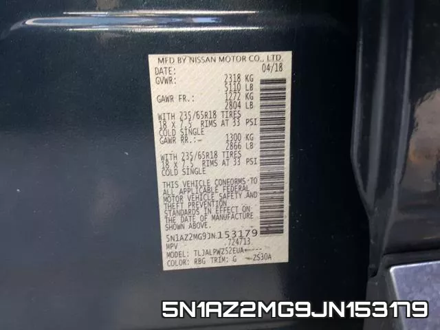 5N1AZ2MG9JN153179 фото 2