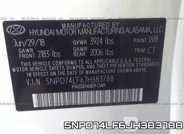 5NPD74LF6JH383788 фото 10