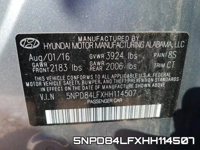 5NPD84LFXHH114507 фото 2