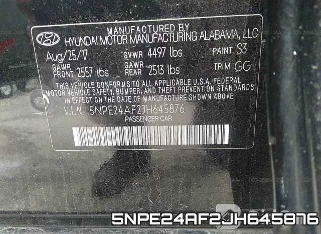 5NPE24AF2JH645876 фото 10