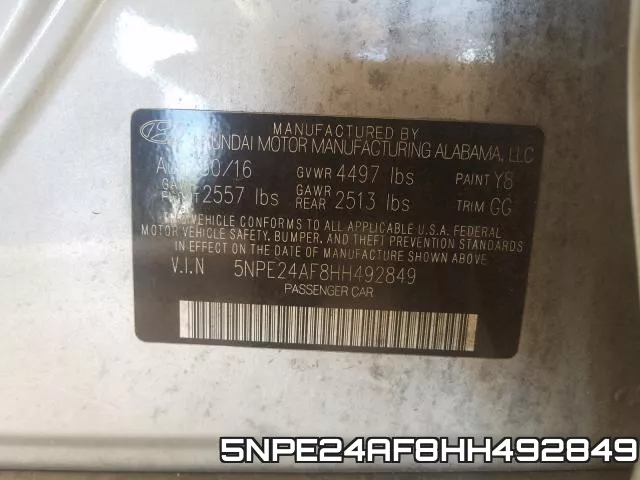 5NPE24AF8HH492849 фото 2