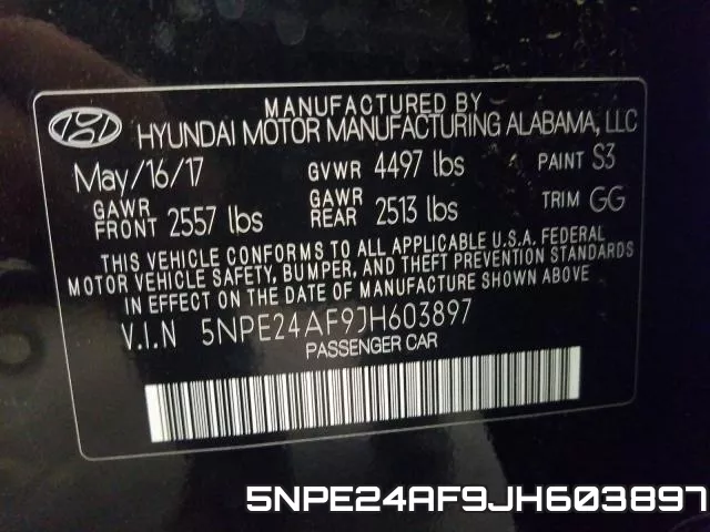 5NPE24AF9JH603897 фото 2