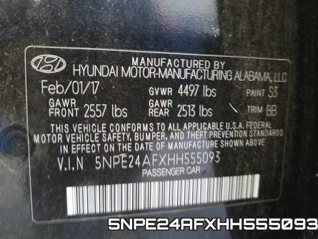 5NPE24AFXHH555093 фото 2