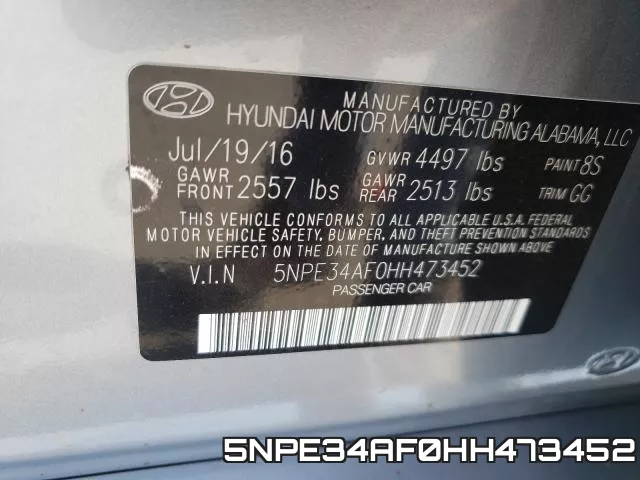 5NPE34AF0HH473452 фото 2