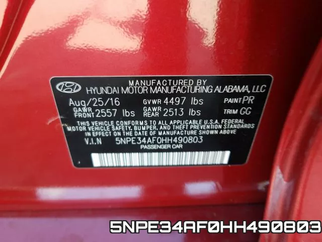5NPE34AF0HH490803 фото 2