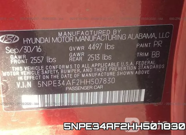 5NPE34AF2HH507830 фото 10