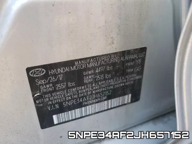 5NPE34AF2JH657152 фото 2