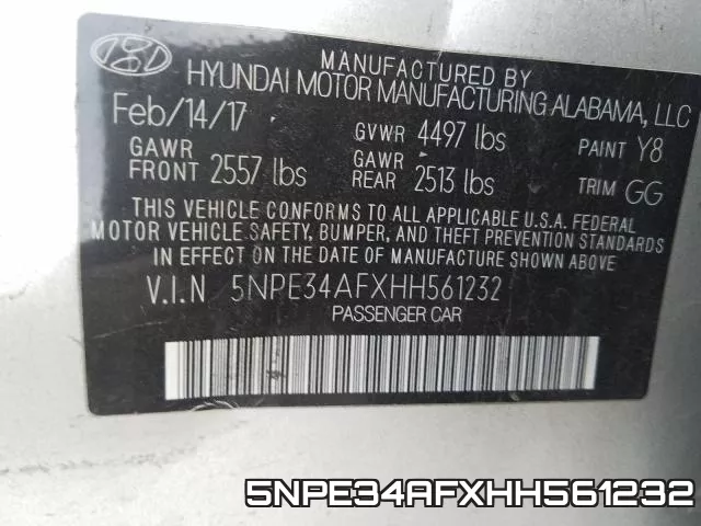 5NPE34AFXHH561232 фото 2