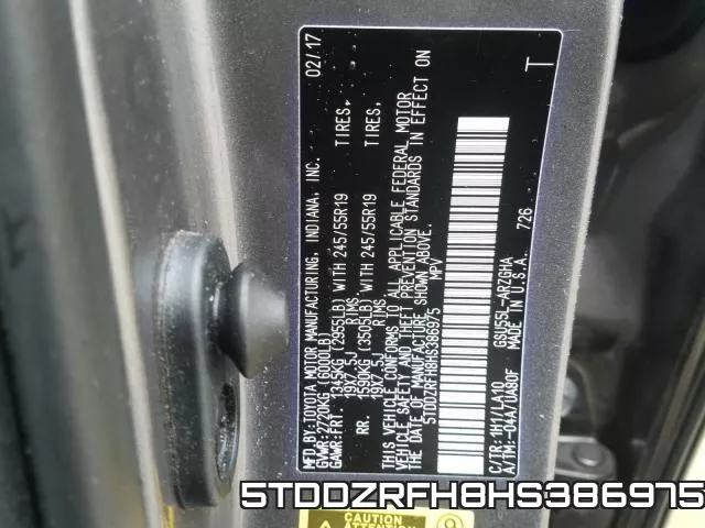 5TDDZRFH8HS386975 фото 2