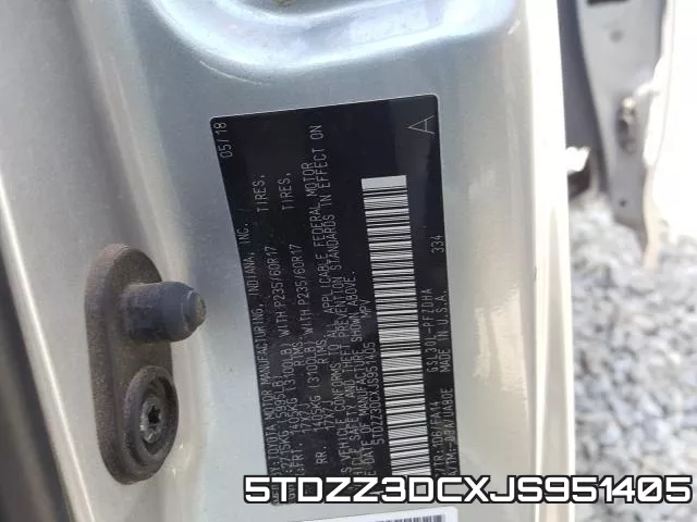 5TDZZ3DCXJS951405 фото 2