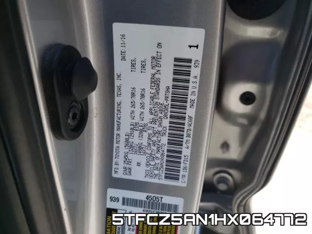 5TFCZ5AN1HX064772 фото 2