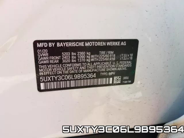 5UXTY3C06L9B95364 фото 2
