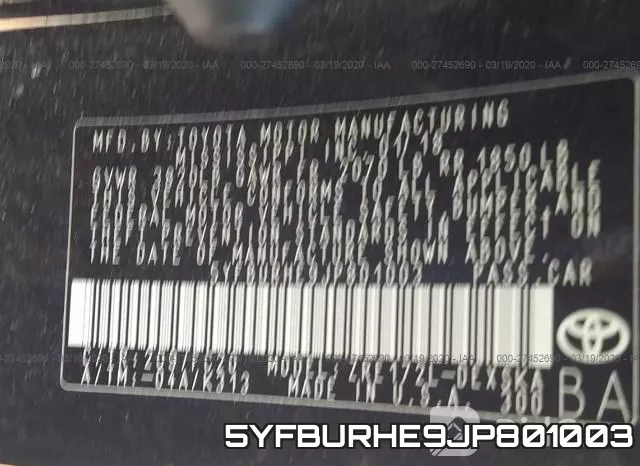 5YFBURHE9JP801003 фото 10