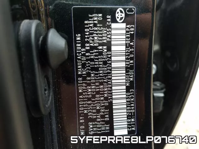 5YFEPRAE8LP076740 фото 2
