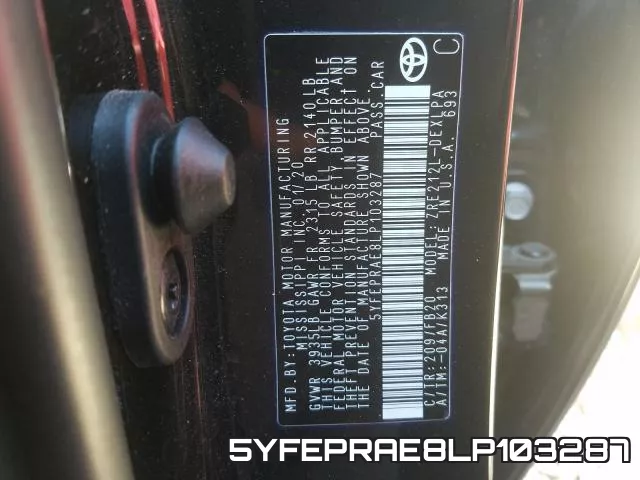5YFEPRAE8LP103287 фото 2