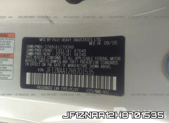 JF1ZNAA12H8701535 фото 10