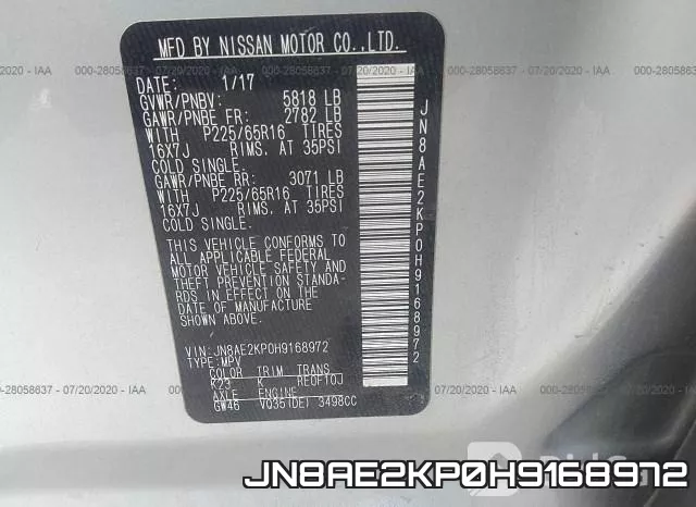 JN8AE2KP0H9168972 фото 10