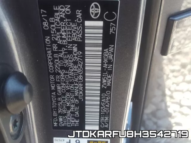 JTDKARFU8H3542719 фото 2