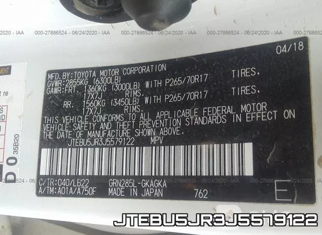 JTEBU5JR3J5579122 фото 10