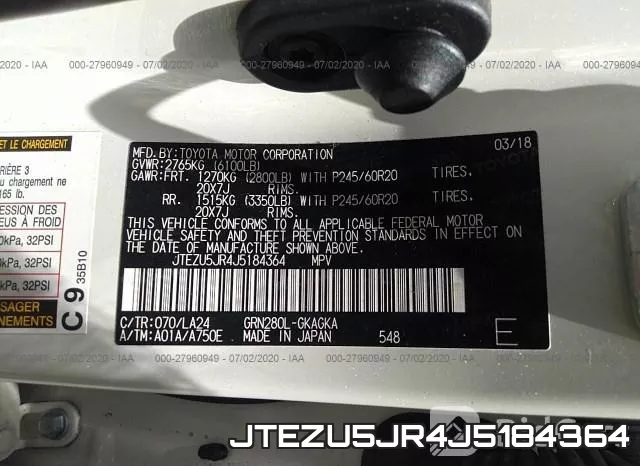 JTEZU5JR4J5184364 фото 10