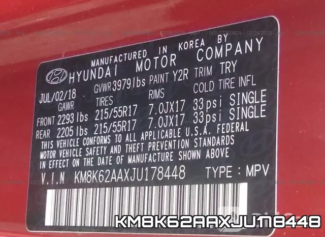 KM8K62AAXJU178448 фото 10