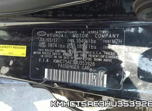 KMHCT5AE3HU353926 фото 10