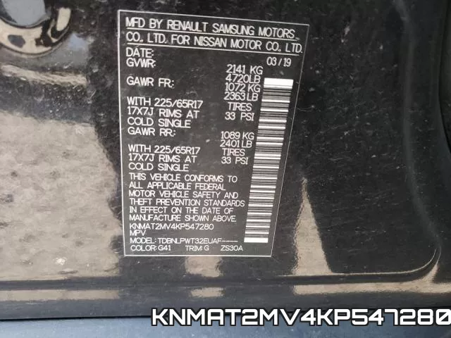 KNMAT2MV4KP547280 фото 2
