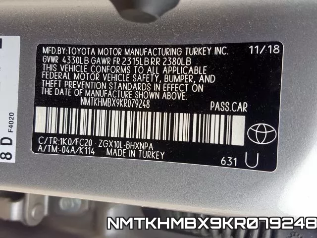 NMTKHMBX9KR079248 фото 2