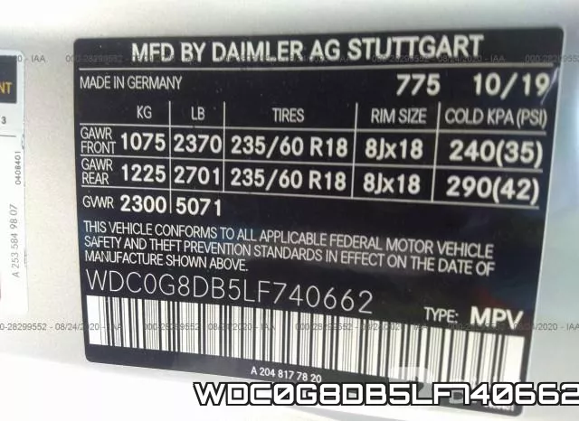 WDC0G8DB5LF740662 фото 10