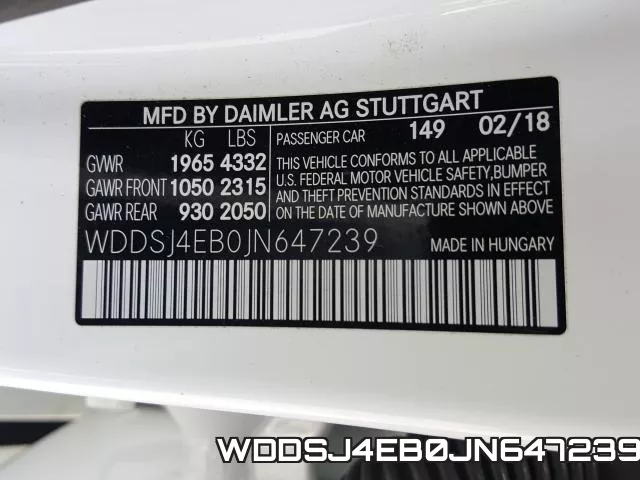WDDSJ4EB0JN647239 фото 2