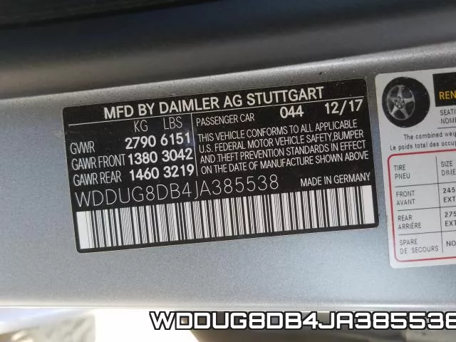WDDUG8DB4JA385538 фото 2