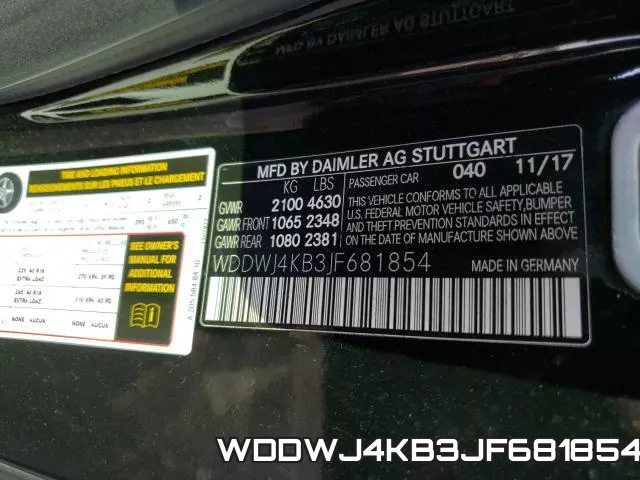 WDDWJ4KB3JF681854 фото 2