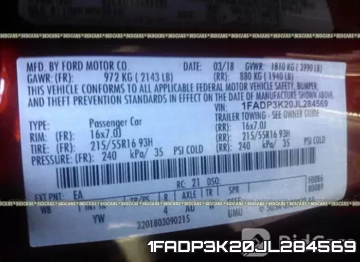 1FADP3K20JL284569 фото 10