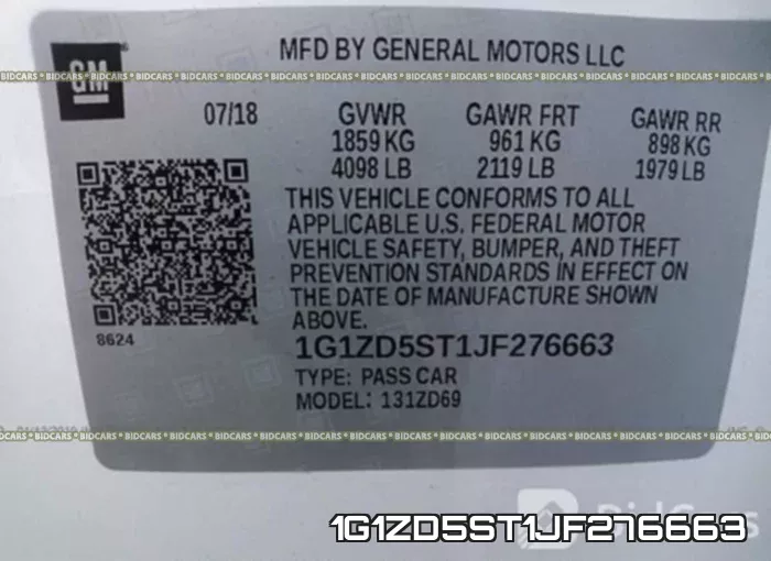 1G1ZD5ST1JF276663 фото 10