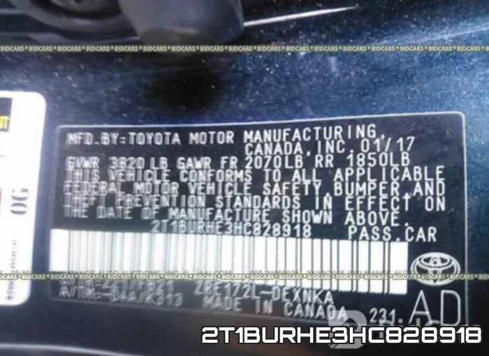 2T1BURHE3HC828918 фото 9