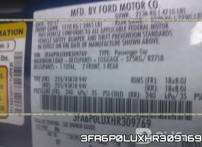 3FA6P0LUXHR309769 фото 10