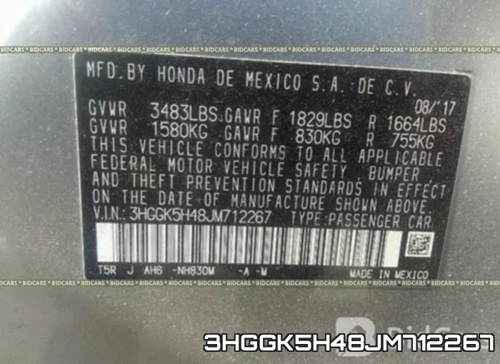 3HGGK5H48JM712267 фото 10