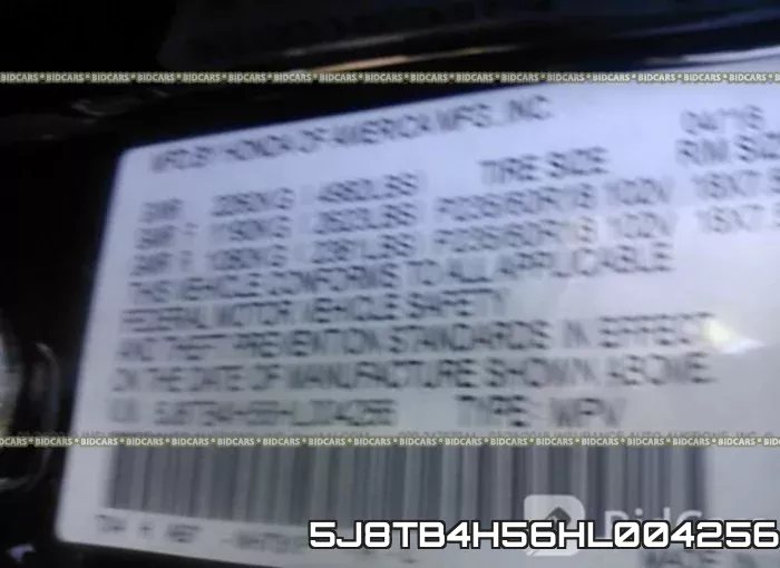 5J8TB4H56HL004256 фото 10