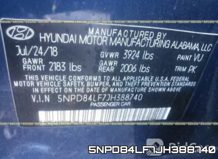 5NPD84LF7JH388740 фото 10