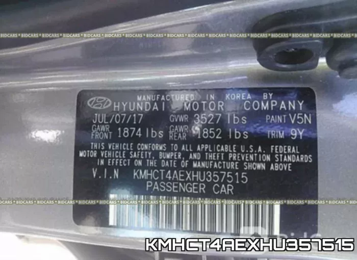 KMHCT4AEXHU357515 фото 10