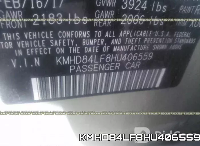 KMHD84LF8HU406559 фото 9
