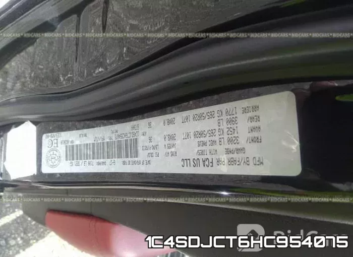 1C4SDJCT6HC954075 фото 9