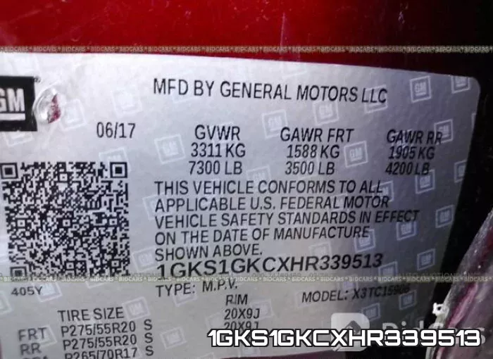 1GKS1GKCXHR339513 фото 10