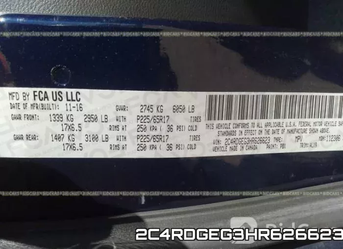 2C4RDGEG3HR626623 фото 10